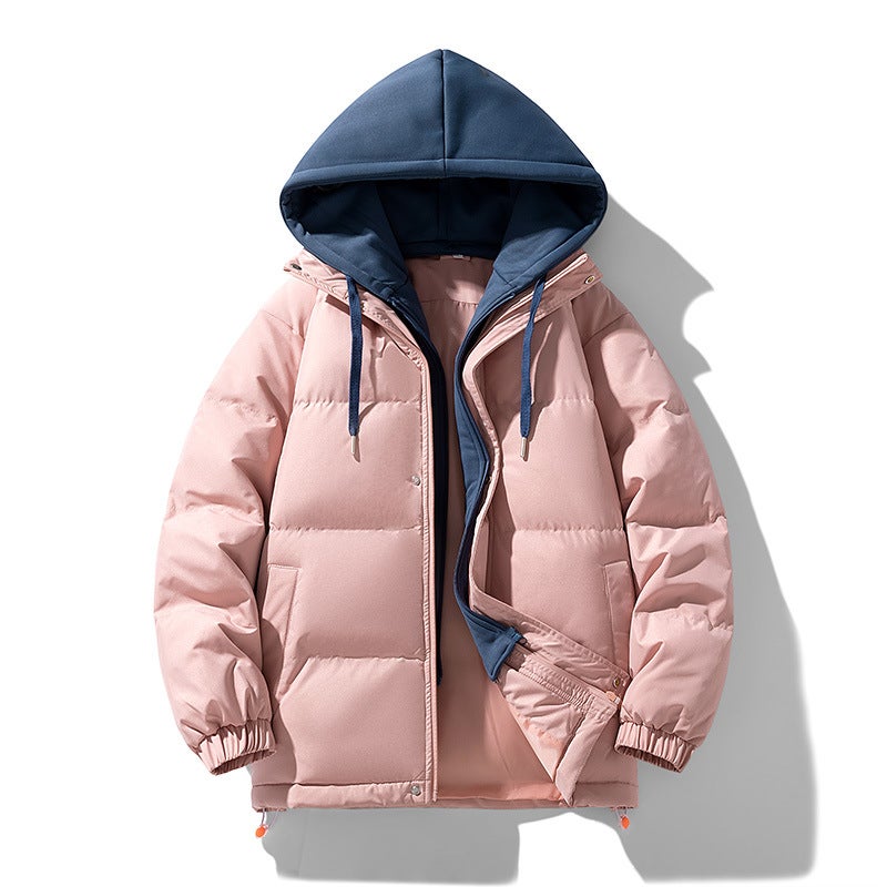 Cotton-Padded Coat Men'S Fake Two-Piece Coat Men'S Winter New Thick Warm Bread Coat Men'S Cotton-Padded Coat - Image 1